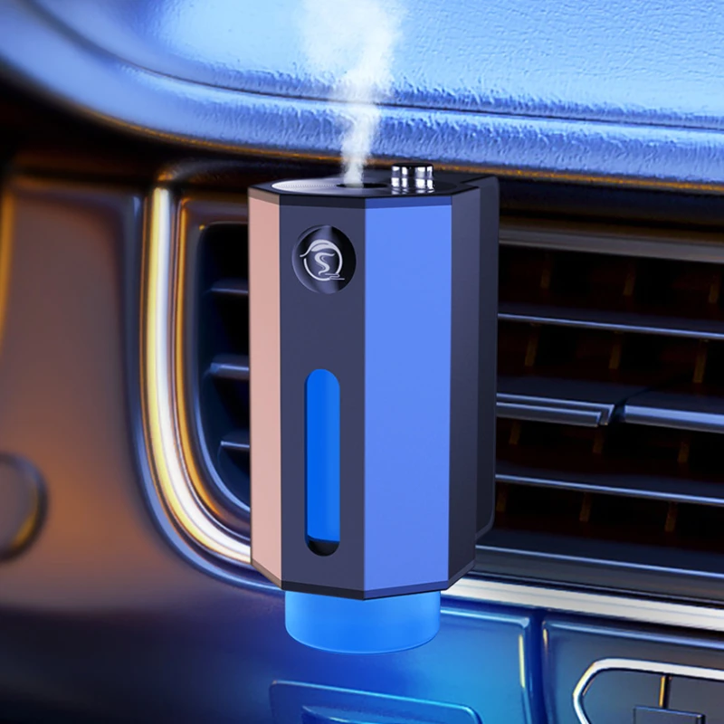 Smart Automatic Spray Wireless Aroma Diffuser for Car Essential Oil Nebulizer Air Purifier Deodorization in Car 220 mah