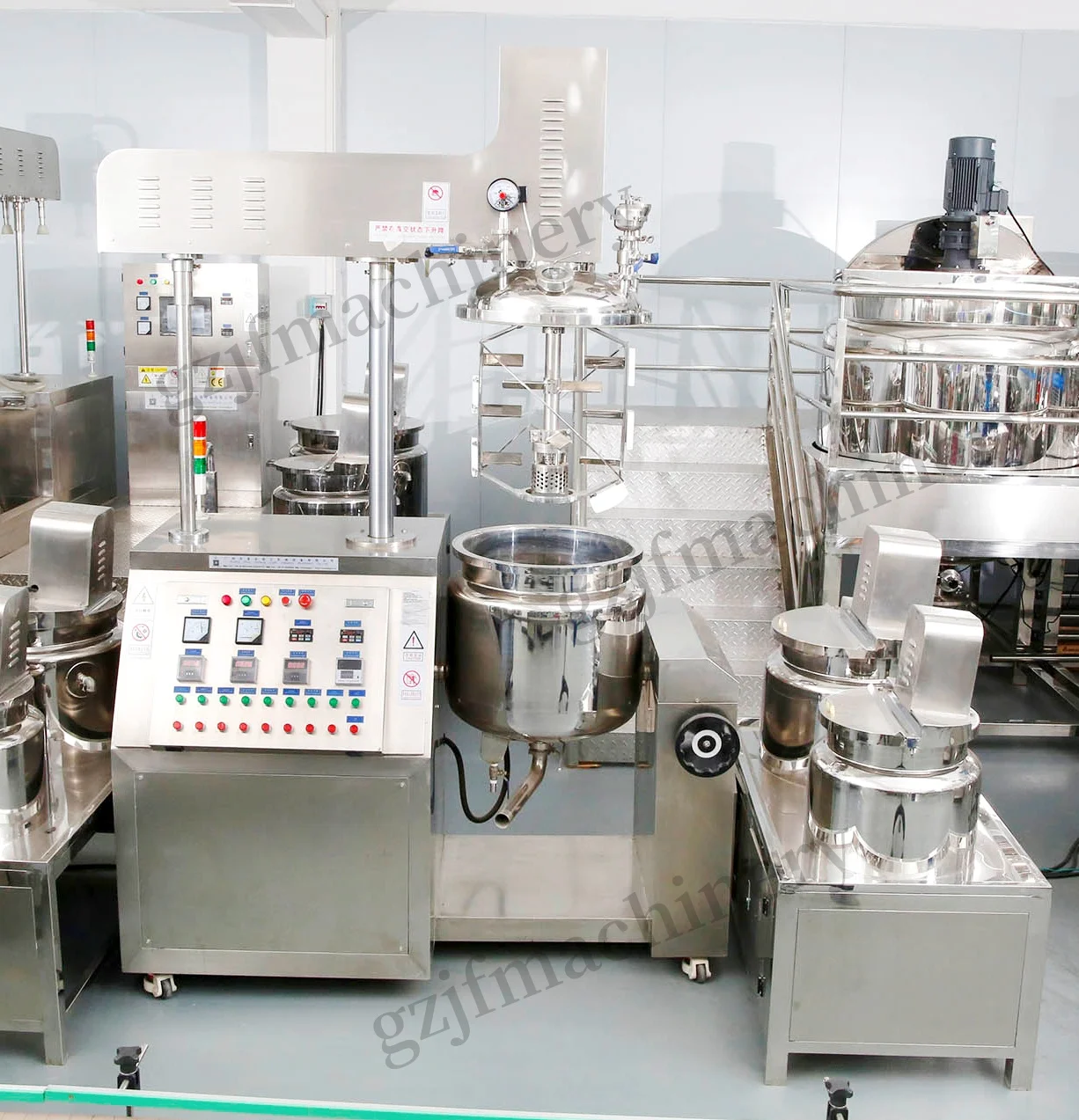 Jinfeng Hot Seller High Quality Hydraulic Lifting Vacuum Emulsifier Mixer For Cosmetics Market