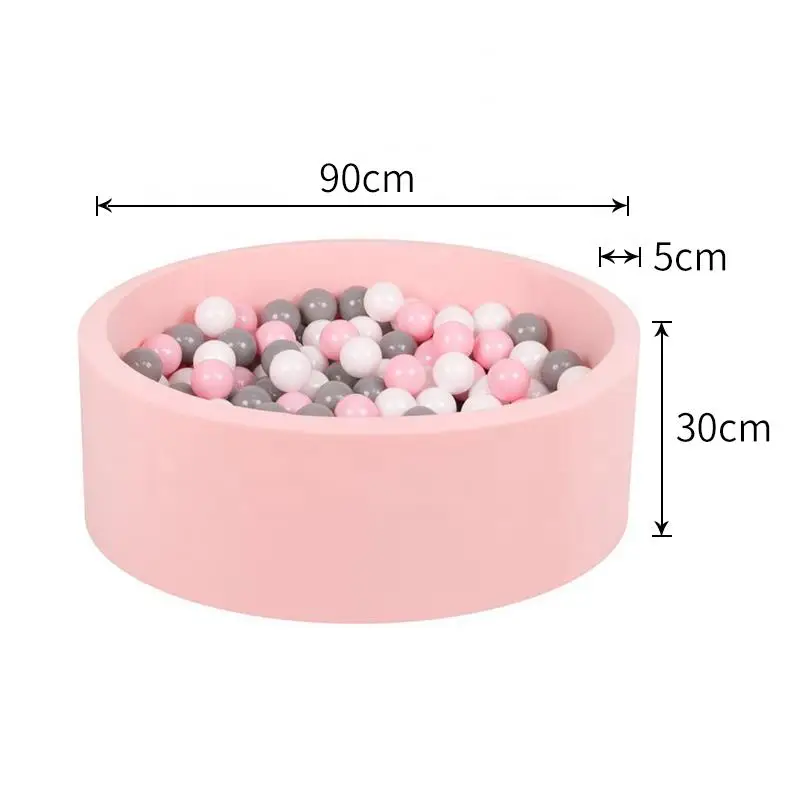 The Factory Stock Sells Directly The Children Ball Pool Round Waterproof Foldable Pink Outdoor Playground Simple Slide >8 Years