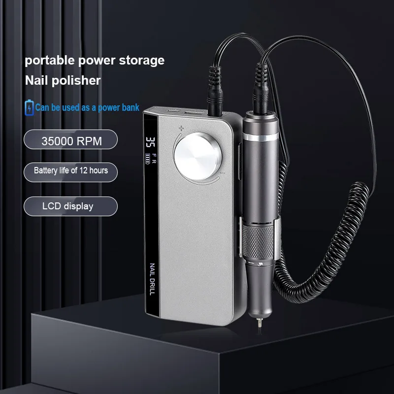 Wireless Nail Drill Rechargeable Professional 35000RPM Nail Drill Customize Portable Nail Drill Machine