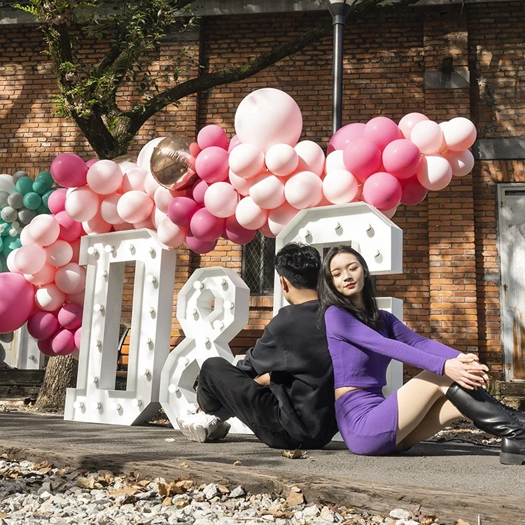 Алфавитный шатер цифры 5 футов Светильники для свадьбы алфавит 4 фута шатры буквы и день рождения