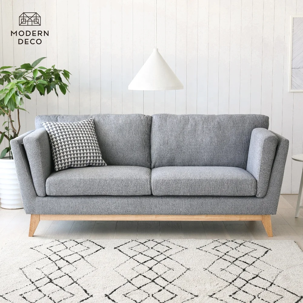 grey gray beige brown white orange green pink yellow modern 3 seater home for living room upholstery nordic danish design sofa