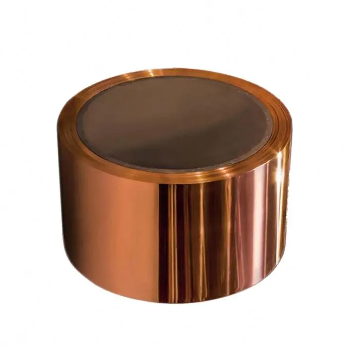 200mm Width Size Raw Material Red Cu Strip Tape Roll Copper Foil for Laboratory Li Ion Battery Anode Substrate