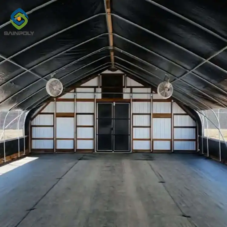 Sainpoly low cost greenhouse black out greenhouses mushroom farm greenhouse