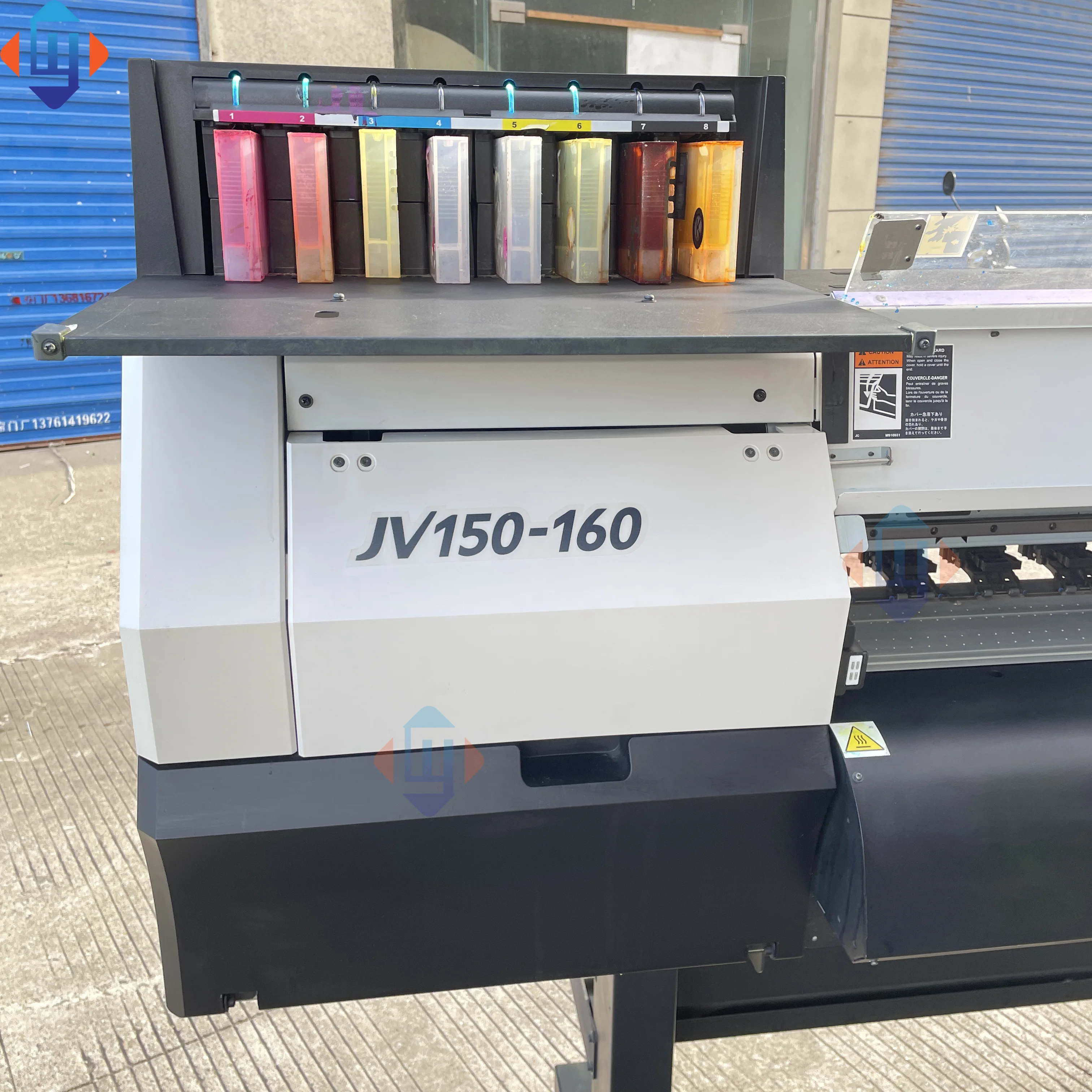Вторая рука MIMAKI JV150-160 экологически чистый принтер чернил с новым насадкой DX7 L1440