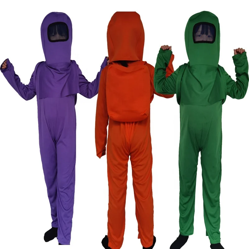 Halloween Cosplay Birthday Party Theme Cartoon Among Us Kids Fancy Dress Children Costumes