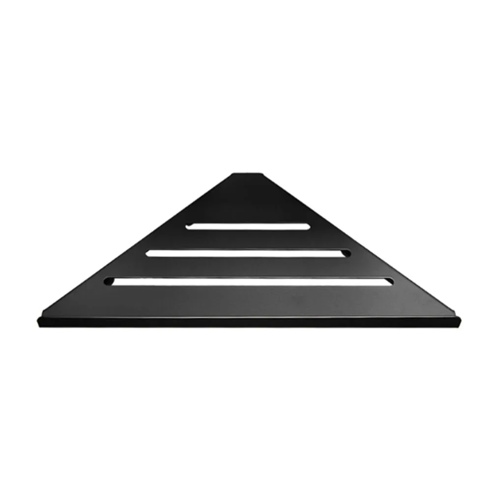 Black 304 stainless steel Tri-angle Bathroom Storage Shower shampoo Corner shelf