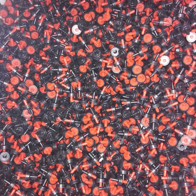 Adjustable 0-70l/h Online Dripper with 8 Holes  Irrigation Dripper for Outdoor Hydroponic Use Packed Rolling Pouch