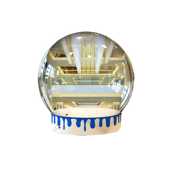 Коммерческий прозрачный надувной снежный шар на Рождество.