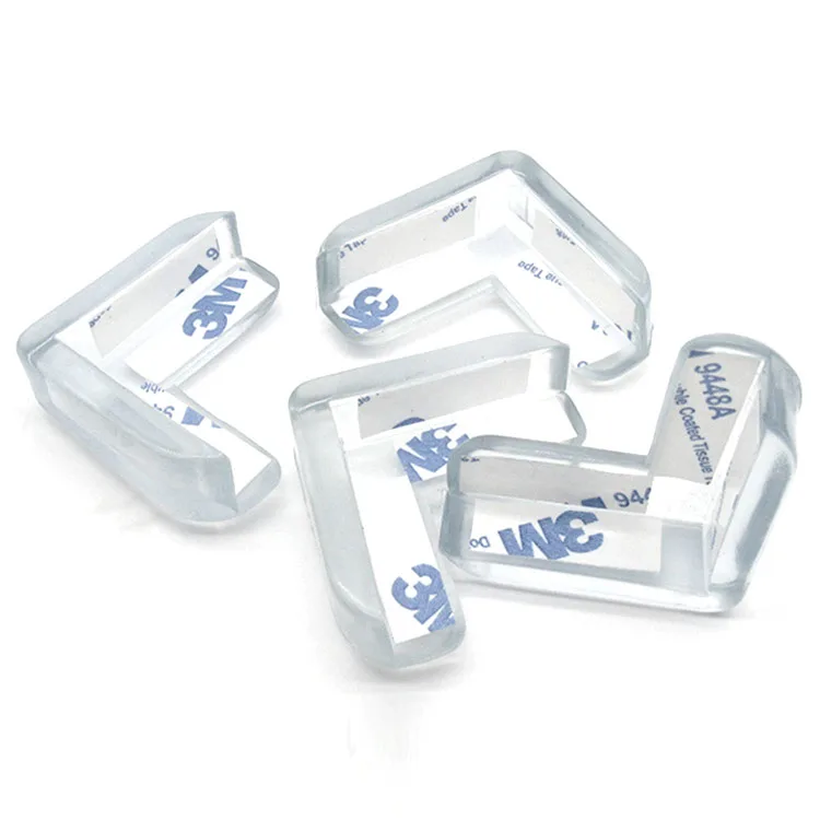 Baby Safety Soft Plastic Cushioned Bumper Guards Transparent Corner Guards