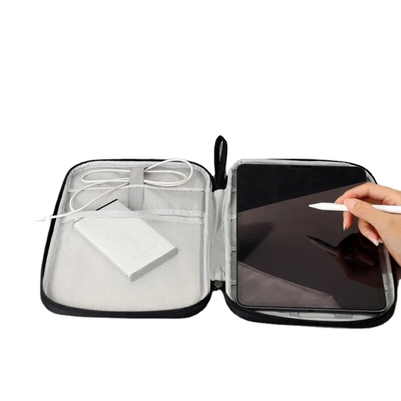 cable organizer case bag large double layer electronic accessories pouch travel storage bag for power bank phone tablet charger