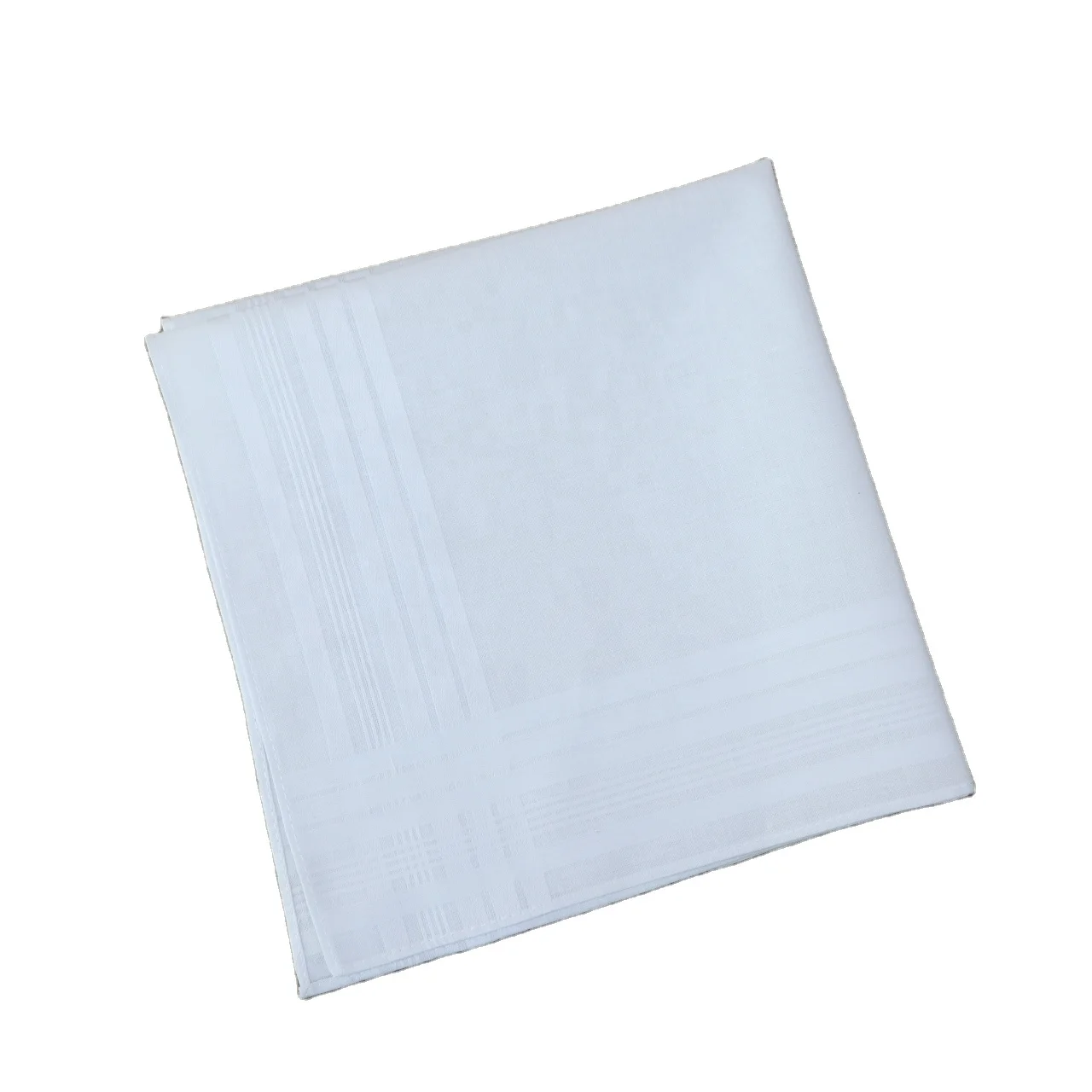 Женский вышитый Свадебный Рождественский подарок большой квадратный платок 17x17 дюймов атласный тканевый белый Хлопковый мужской носовой