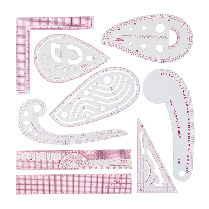 Линейка с французским изгибом для начинающих дизайнеров, линейка модного дизайна