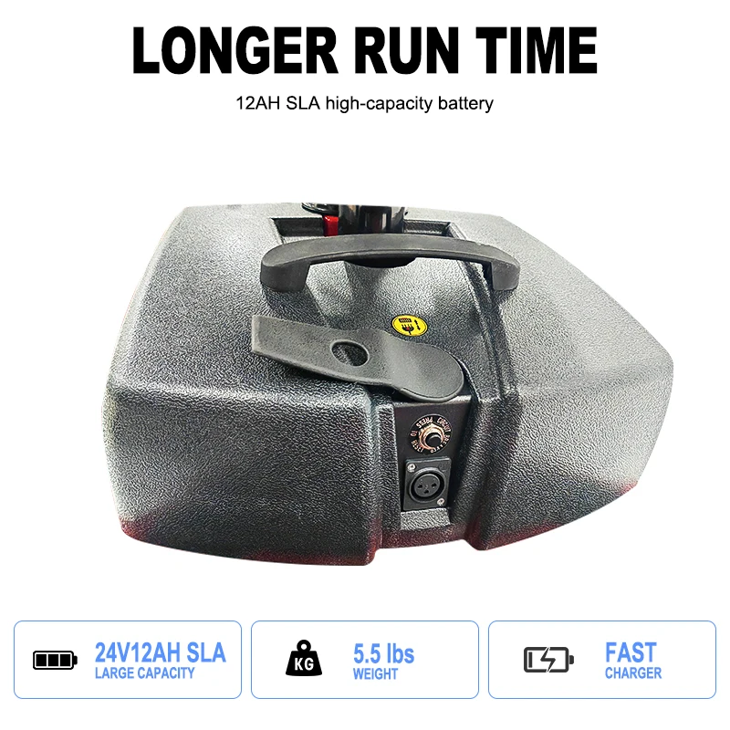 Cheap price steel frame max speed 9km/h 24v 4 wheels adult folding electric mobility scooter for old people