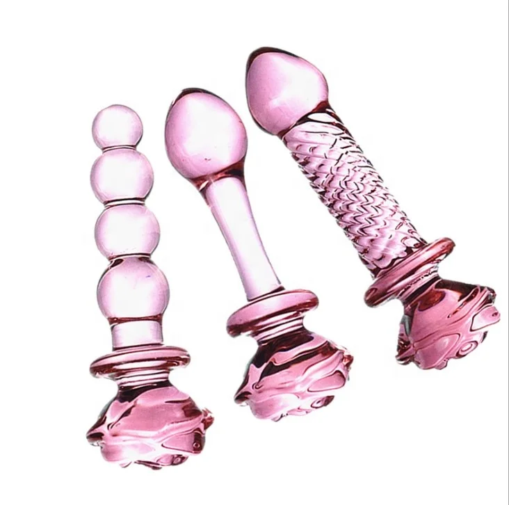 Роза, секс-игрушка, Анальная пробка, стеклянный фаллоимитатор, анальный мастурбатор для взрослых, Кристальный розовый кварц, Хрустальный фаллоимитатор