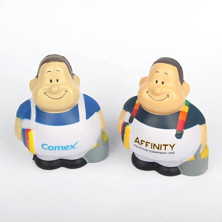 BSCI Factory Cartoon Character Anti Stress Ball Popular Design Antistress Toy