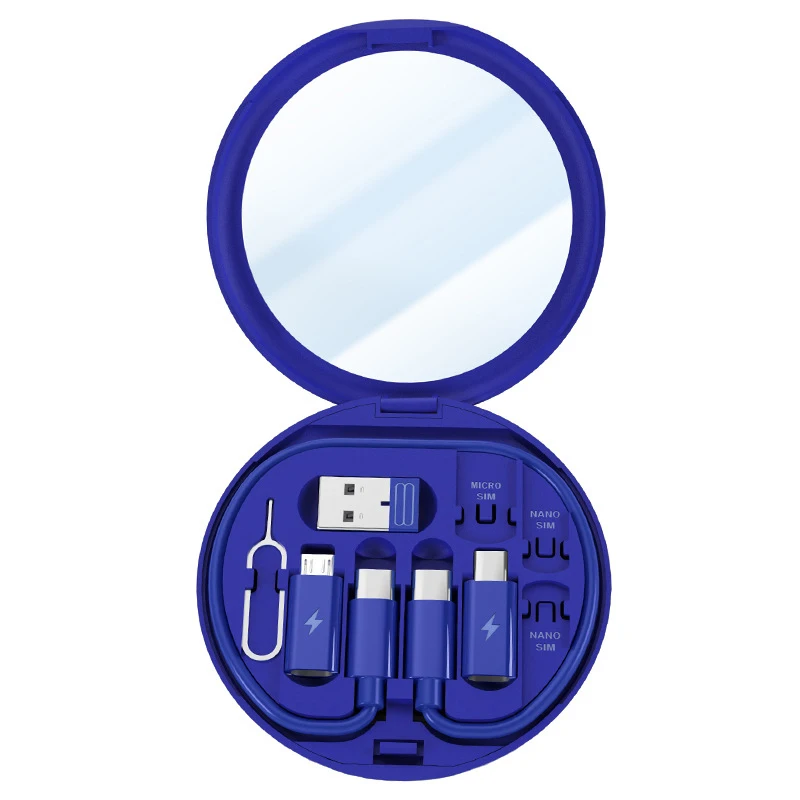 Popular Gift Set Conversion Head Portable Storage Box Multi-functional Charging Cable Convertor USB Type C Adapter Tool