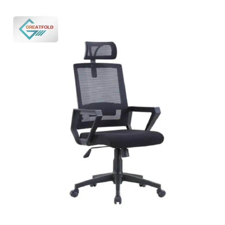 Factory Direct Sale High Back Office Chair Mesh Task Chair Swivel Office Chair With Headrest for Meeting Room