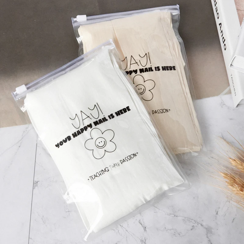 custom bags with logo plastic bag resealable printed frosted zipper zip lock packaging bags for clothing