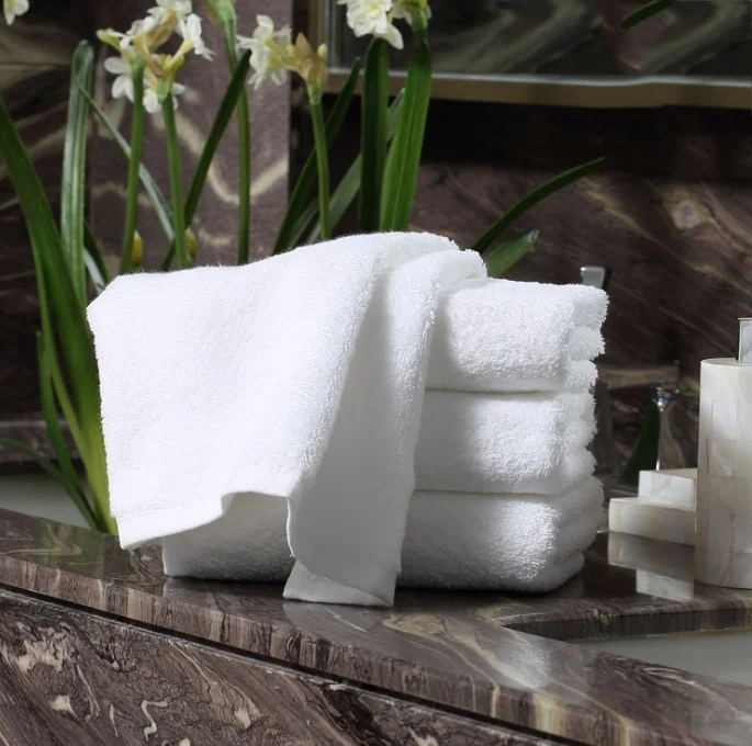 wholesale 100% Cotton hotel towel set 16S 600gsm 3 pieces towels luxury cotton bath white plain weave bath towels