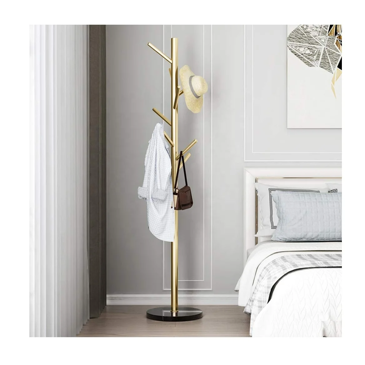 Luxury Hanger Floor Coat Rack Home Clothing On Foot Living Room Clothes Hanger Scarf Hat Storage Entrance Hall Furniture