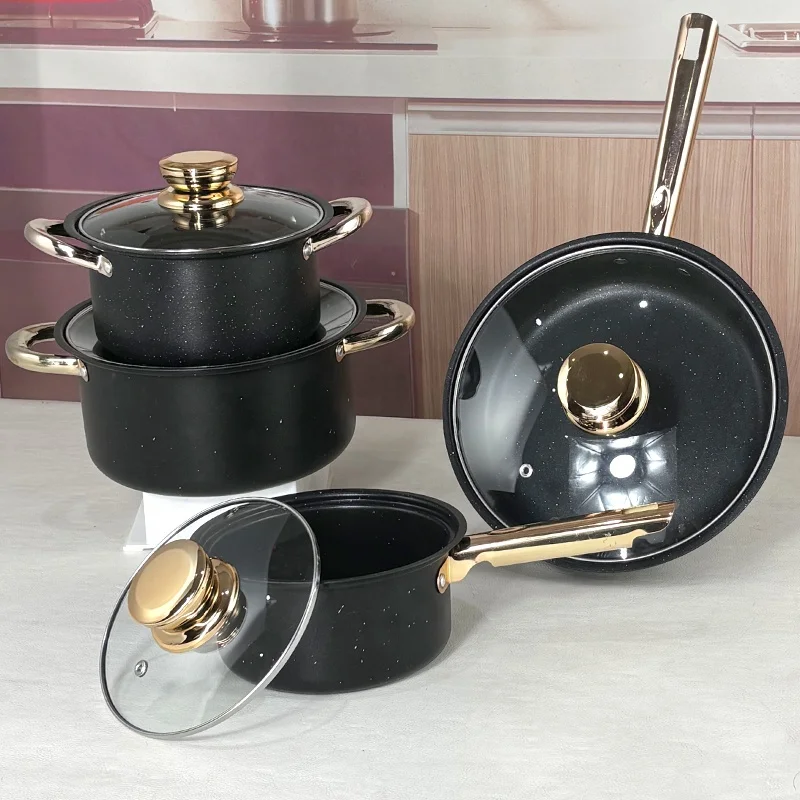 kitchen stainless steel Cooking pot set 8pcs kitchenware Pots And Pans Juego De Utensilios De Cocina Cookware Sets