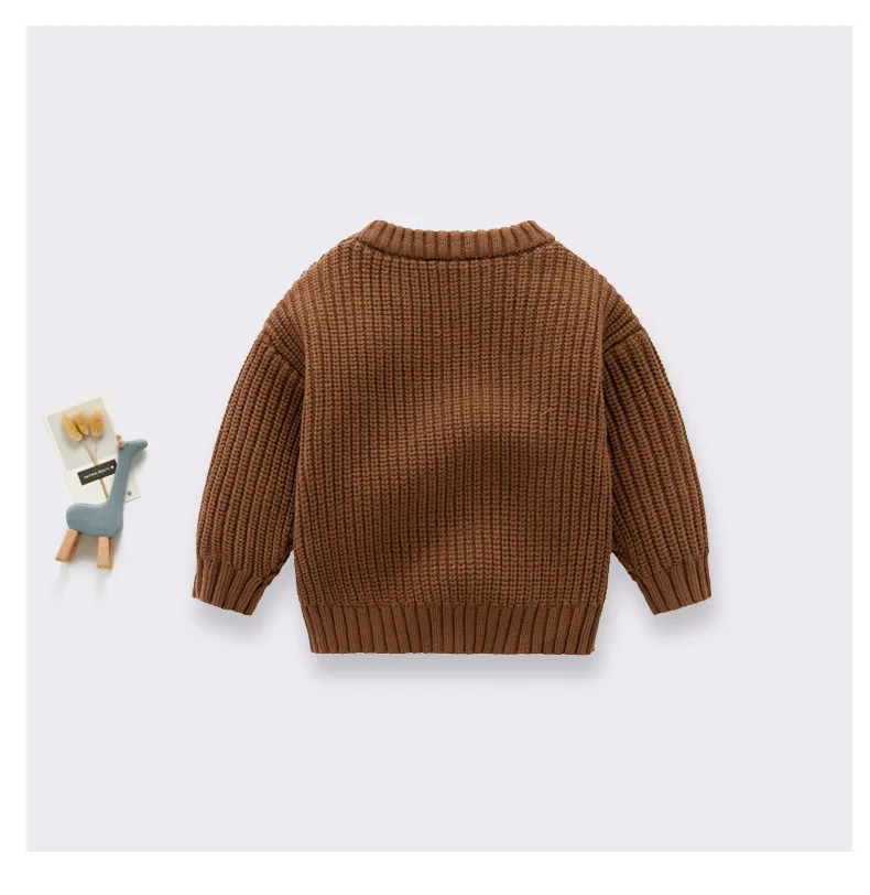 2023 Spring Kids Clothing 2023 Wholesale Design Toddler Baby Girls Sweaters for Boys Pullover Knitted Boutiques Casual Vintage