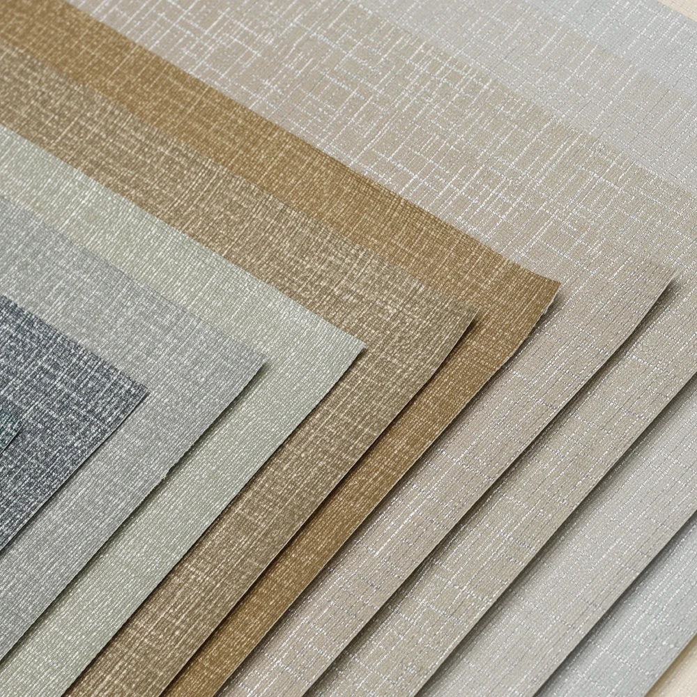 Factory Supply Modern 5 Star Hotel Project  vinyl Fabric Backed wallpaper  wall Covering commercial Wall Cloth home decoration