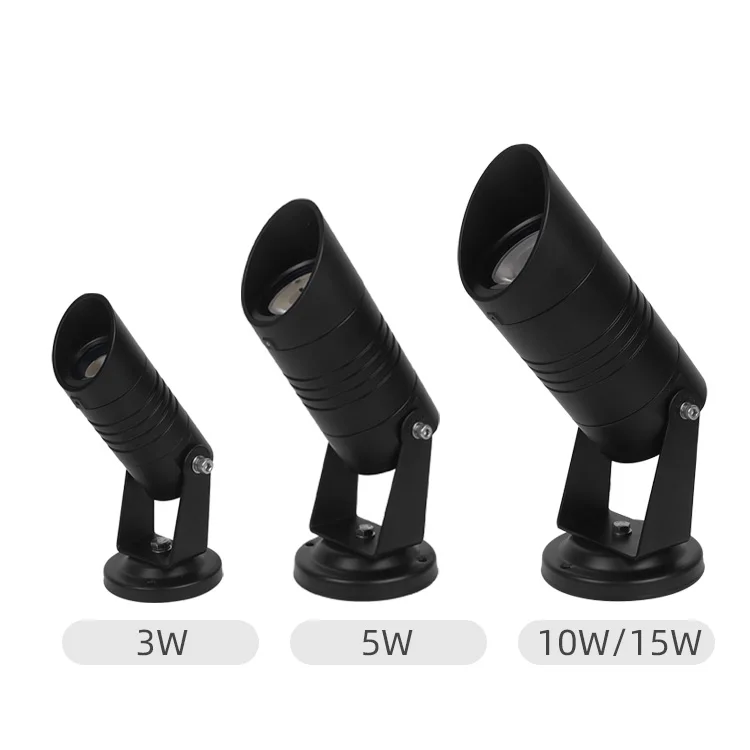 Outdoor Garden Lawn IP65 Waterproof 3W 5W 10W 16W LED Spike Light RGB Aluminum Adjustable Angle Ground Spike Spotlight