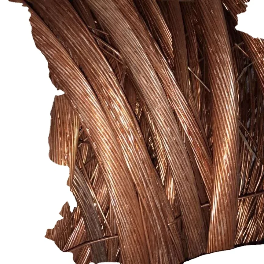 Медная проволока высокой чистоты 99.99%, медный лом/неизолированная яркая медь