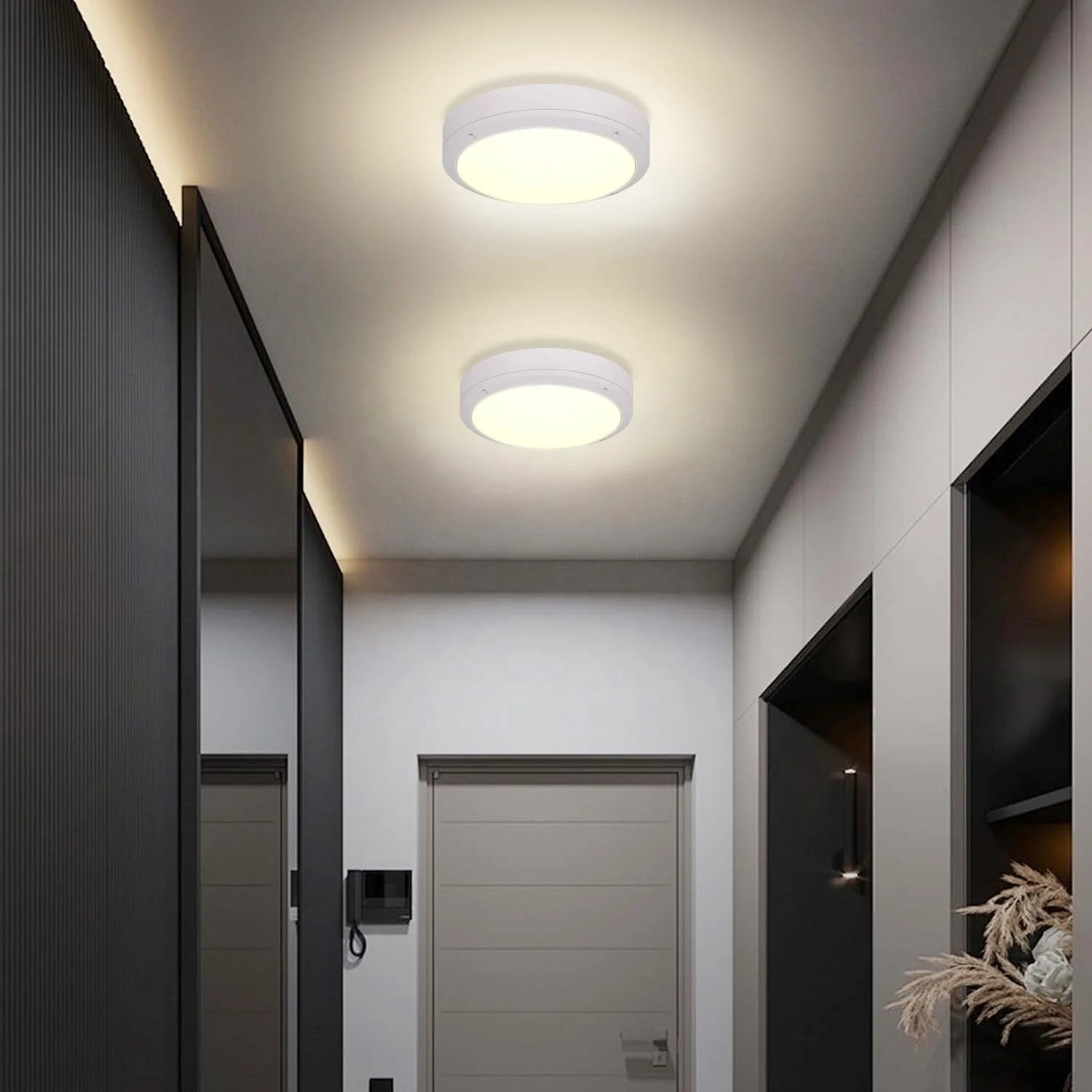 Modern Simple Ceiling LED Ceiling Lamps Indoor & Outdoor Built-in Installation Bathroom Balcony Corridor Lighting Fixtures