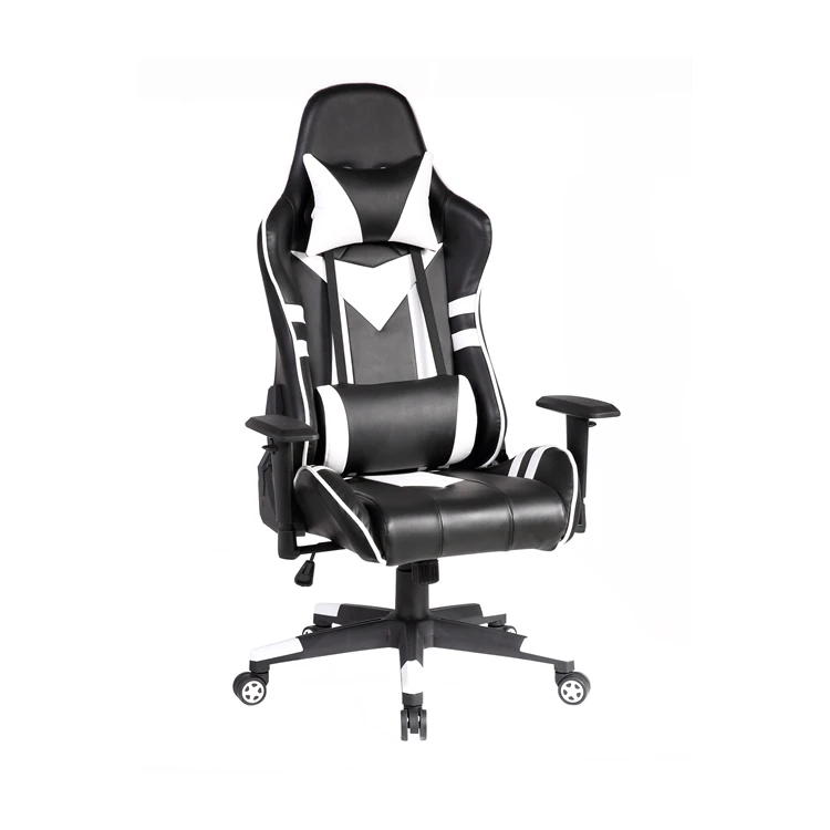 Оптовая продажа, Офисный Компьютерный игровой стул с индивидуальным логотипом, кожаное современное кресло с откидывающейся спинкой