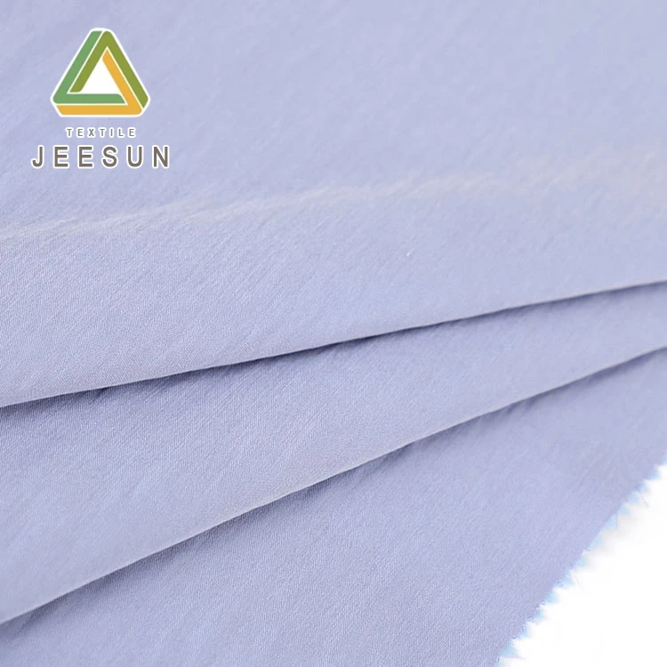 
Factory price soft hand feel t-shirts material light purple blend nylon modal woven fabric 