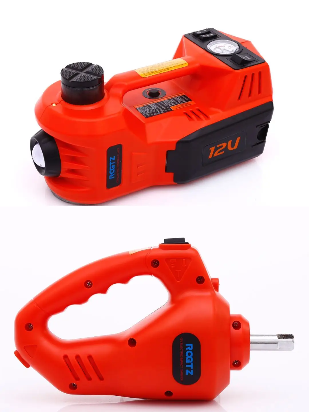 2024 12v 5t Portable Dc Car Electric Jack Wrench Supplier Car Electric Hydraulic Jack