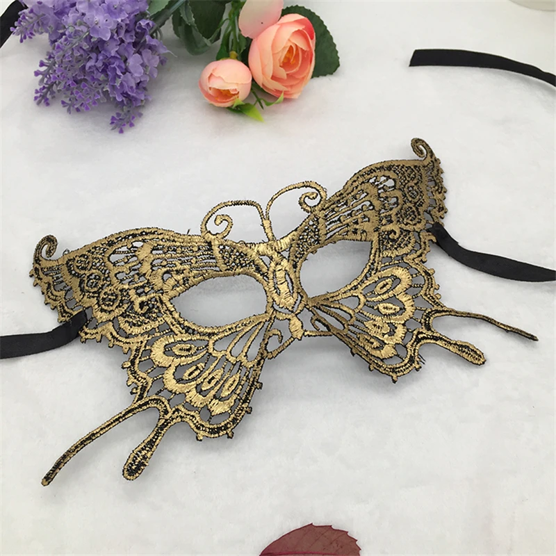Women Party Mask Vampire Laser Cut Venetian Mask Charm Metal Masquerade Mask