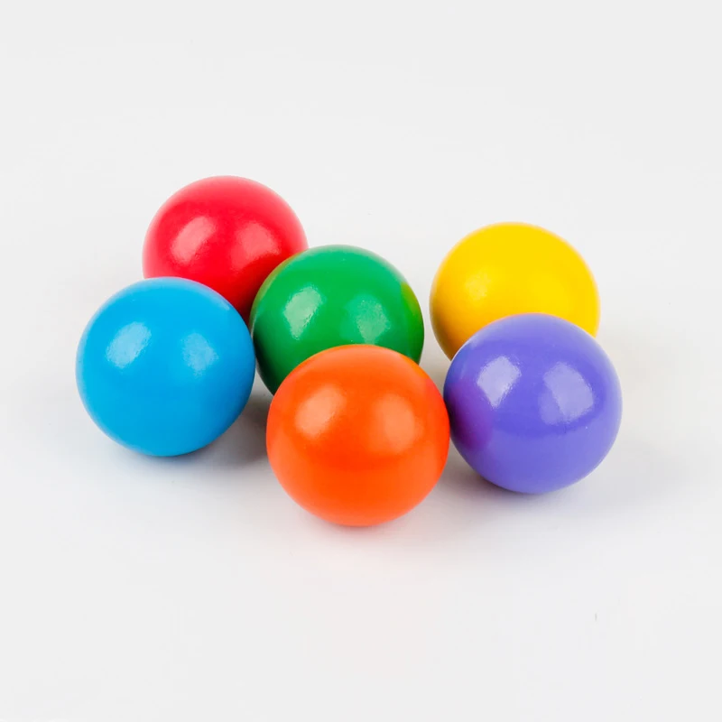 Custom Wooden Balls Wood Rolling Ball Toy 20mm 30mm 40mm