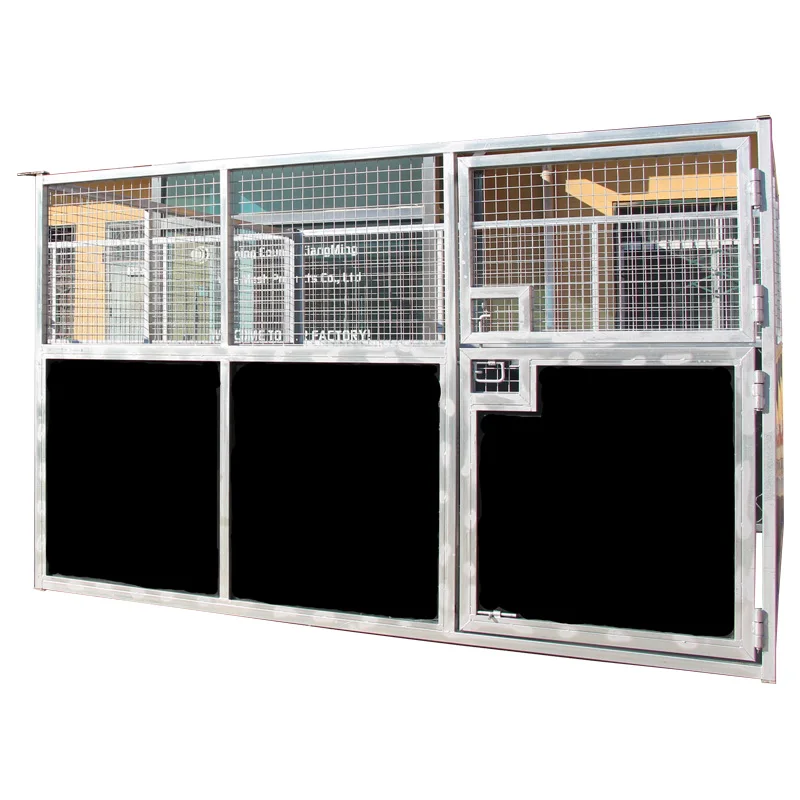 Factory Price Horse Yard Meshed Fence  Portable  Horse Stable stall Horses galvanized stable Barn