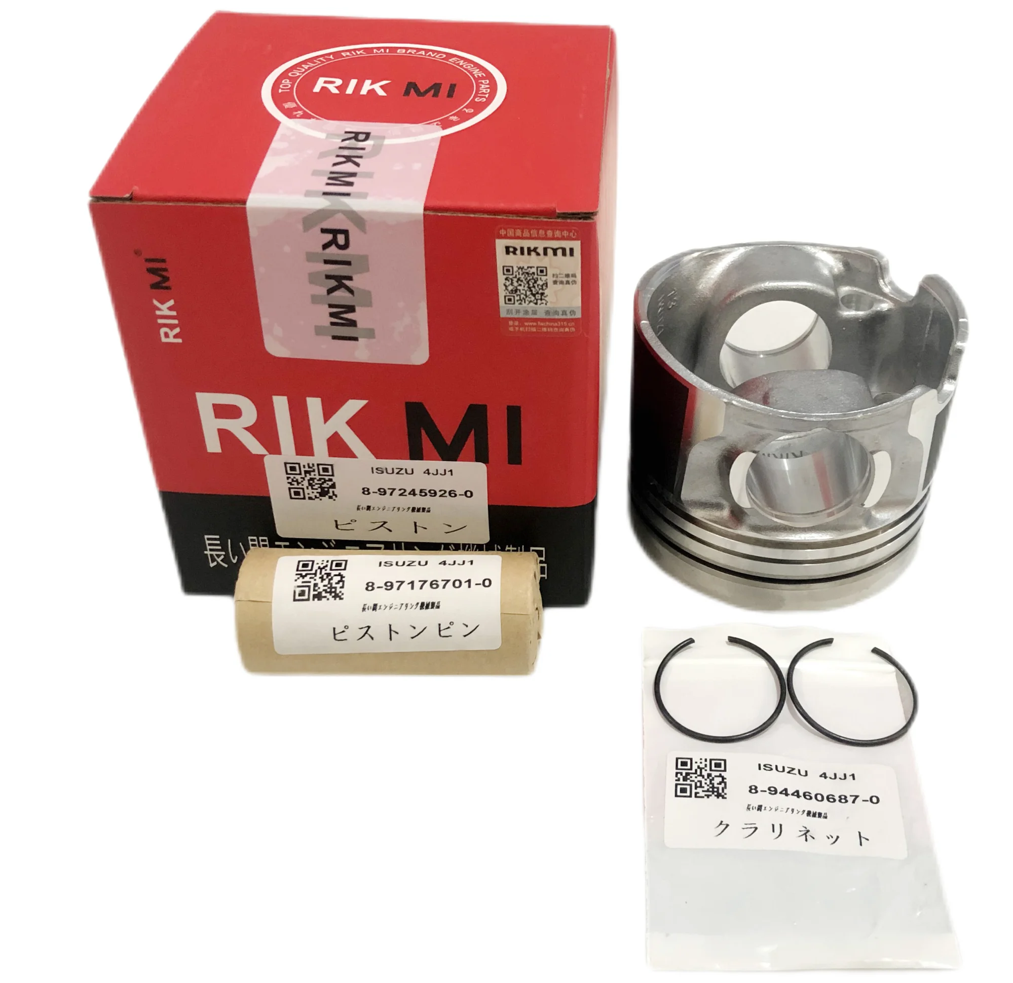 Rikmi high quality 4JJ1 Engine Cylinder Liner Kit for Isuzu engine kit 8-97176690-0 8-97245926-0 8-98057222-0 8-97176701-0