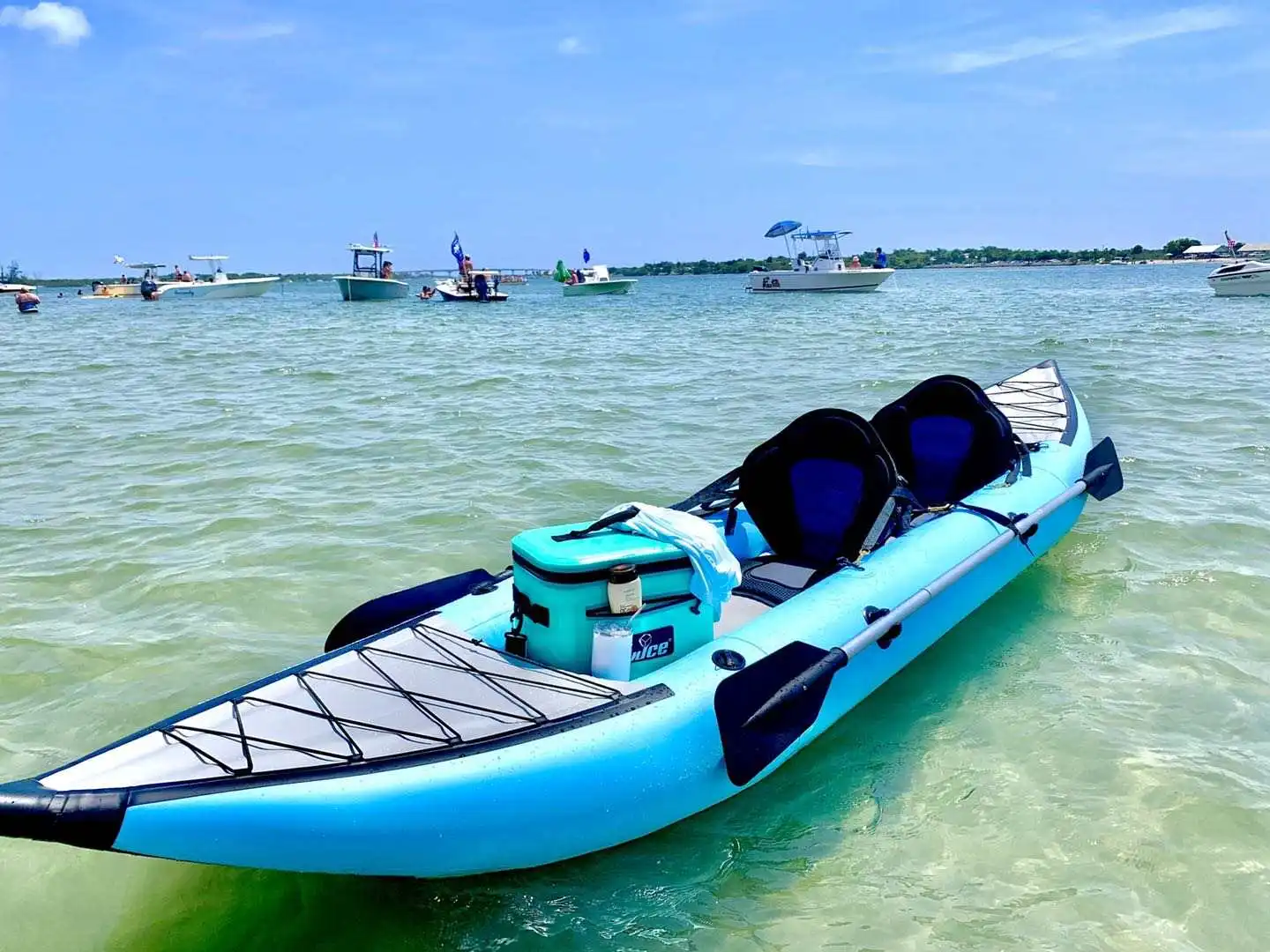 Sit on Top Foldable Pvc Canoe Fishing Inflatable Kayaks for 2 Person