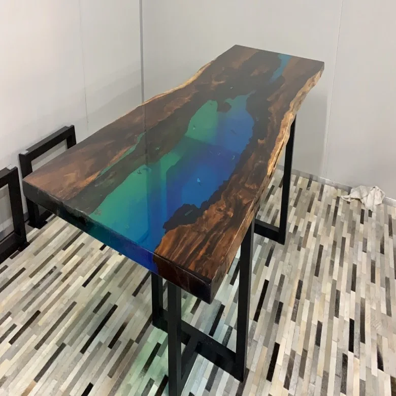 Factory Timber Epoxy Wood Cheap Tables High Resin Table Restaurant With Wholesale Price 100% Solid Wood