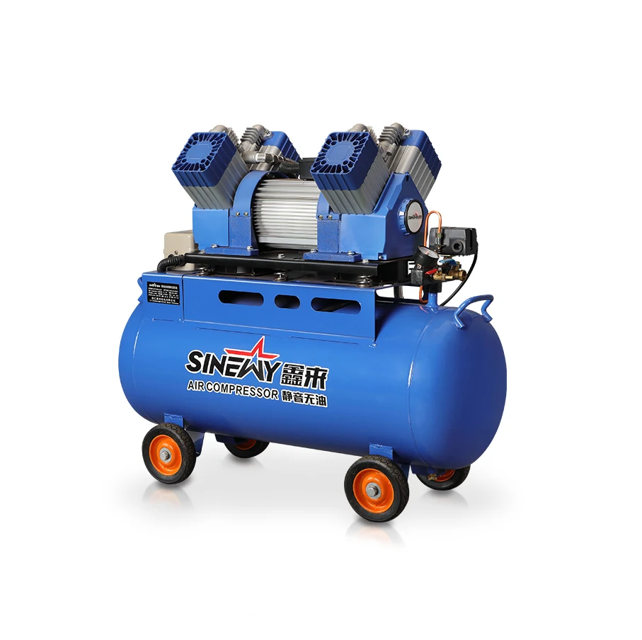 China silent type oil free oxygen generator air compressor