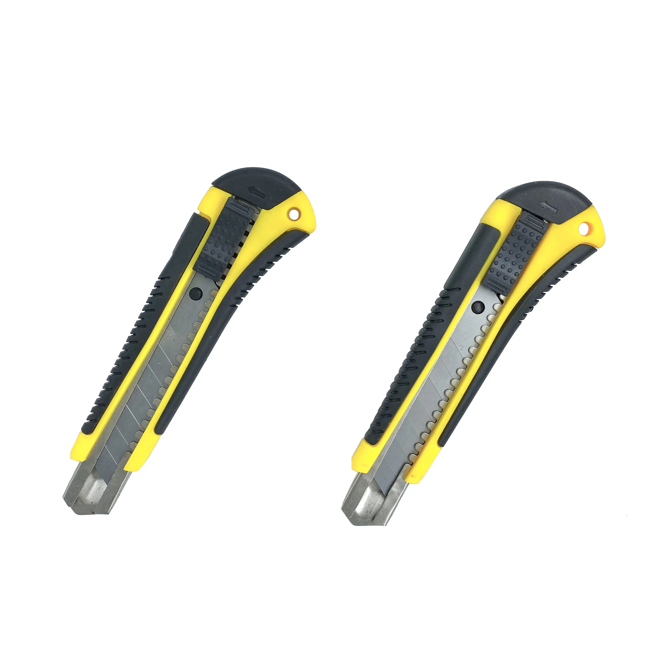 Low MOQ High Quality Retractable 18mm Utility Knife Set Plastic Handle Metal Blade Box Cutter Knife