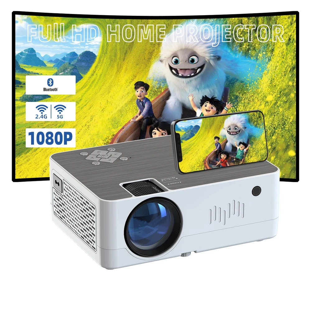 Topleo theater projectors Smooth online viewing built-in meet your entertainment needs video 4k screen 1080p home projector