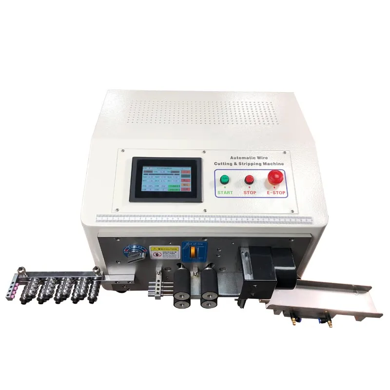 JCW-CS16 Four wires cut strip machine ultra short cables making equipment for small wires 0.75mm2