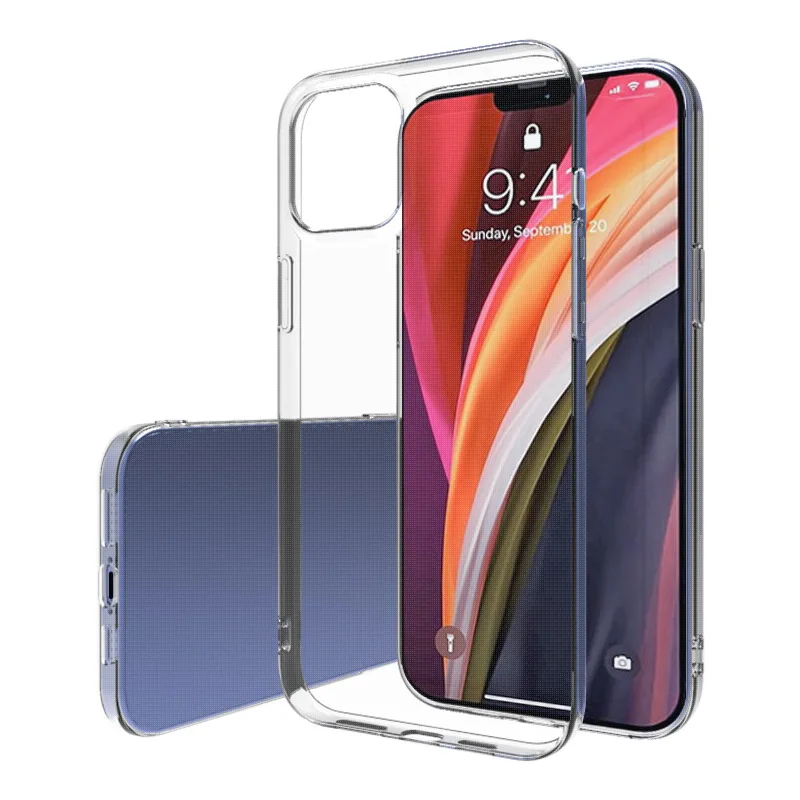 Ультратонкий Прозрачный гелевый Чехол из ТПУ для iphone 12 mini 12 pro 12 pro max, 0,7 мм