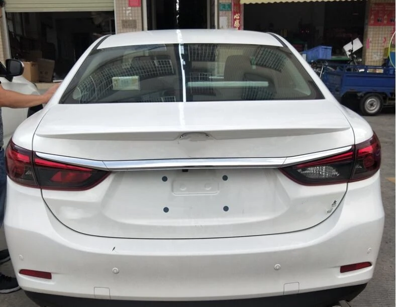 For Mazda 3 Axela 2014 2015 2016 2017 Car Tail Wing ABS Plastic Rear Roof Spoiler Wing Trunk Lip Boot Cover Car Styling