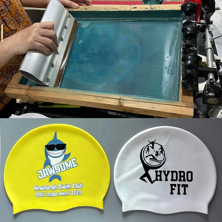 Factory Wholesale Price 50g 55g 65g 100% Silicone Swim Caps Made ln China Professional Swimming Cap