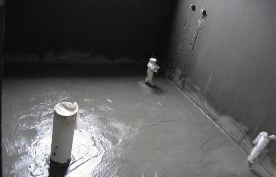 cementitious double component waterproofing building material