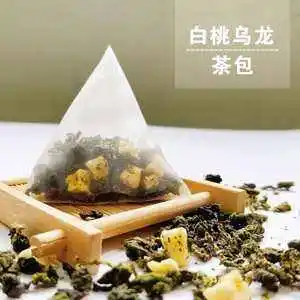 
small custom packaging oolong flavor tea, Triangle individual tea bags peach flavor tea 