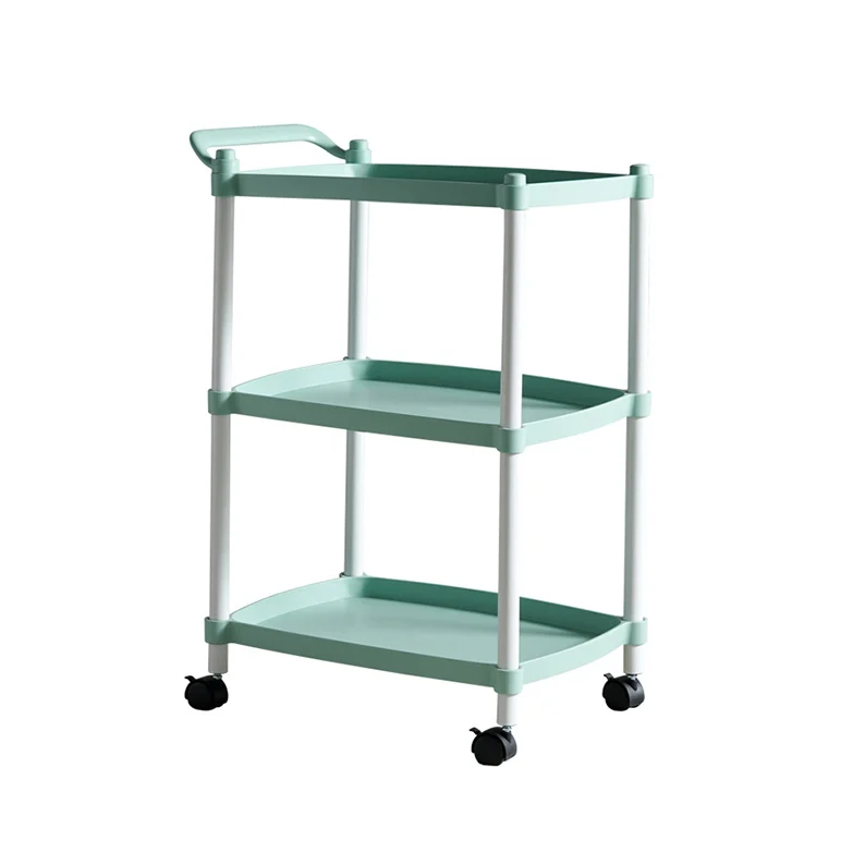 Good price Nordic wind home organizer kitchen storage cart 3 layers vegetable  fruit storage rack